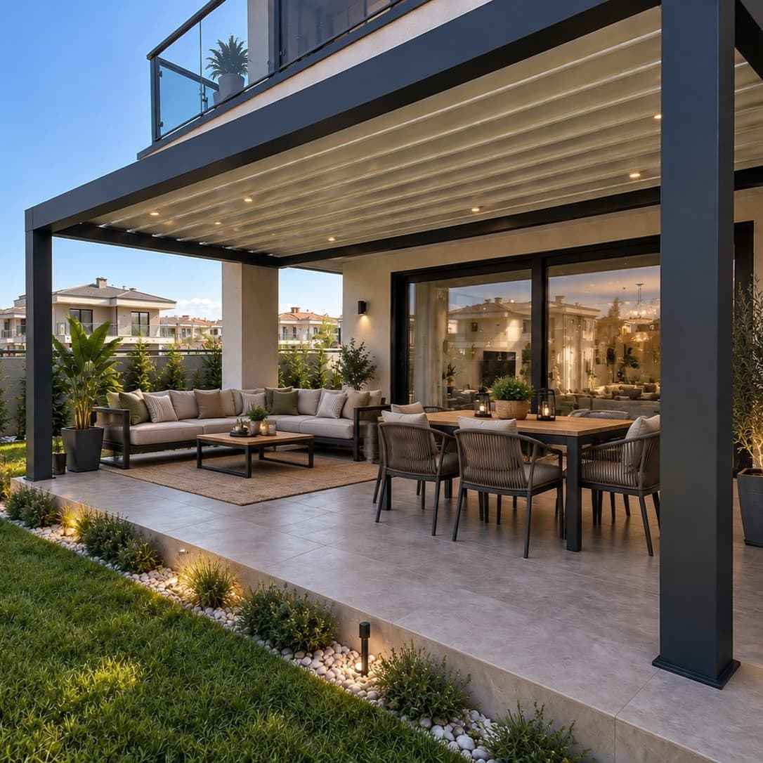 Bioklimatik Çelik Karkas Villa Veranda & Pergola – Tekirdağ / Yeniçiftlik
