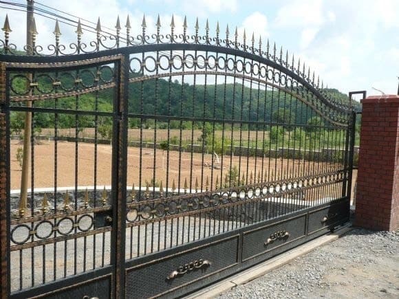 Mızrak Başlıklı Klasik Ferforje Sürgülü Bahçe Kapısı – Tekirdağ / Malkara